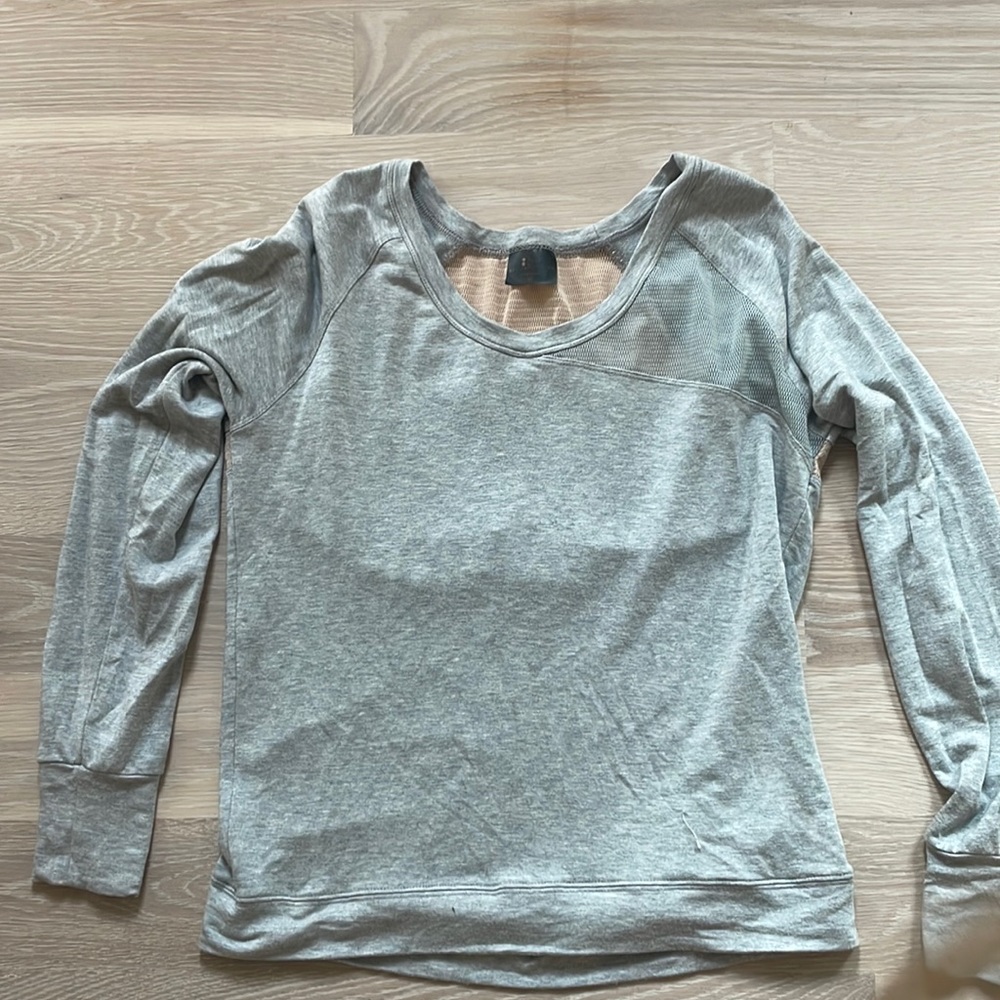 Splits 59 grey sweater with mesh
